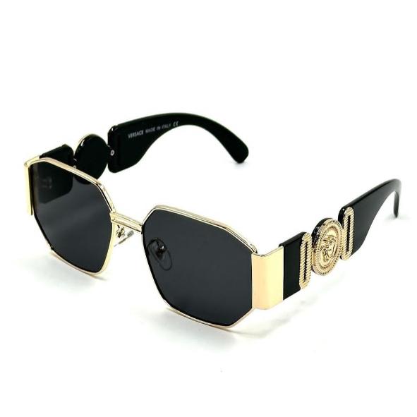 Versace Gold and black metal frame