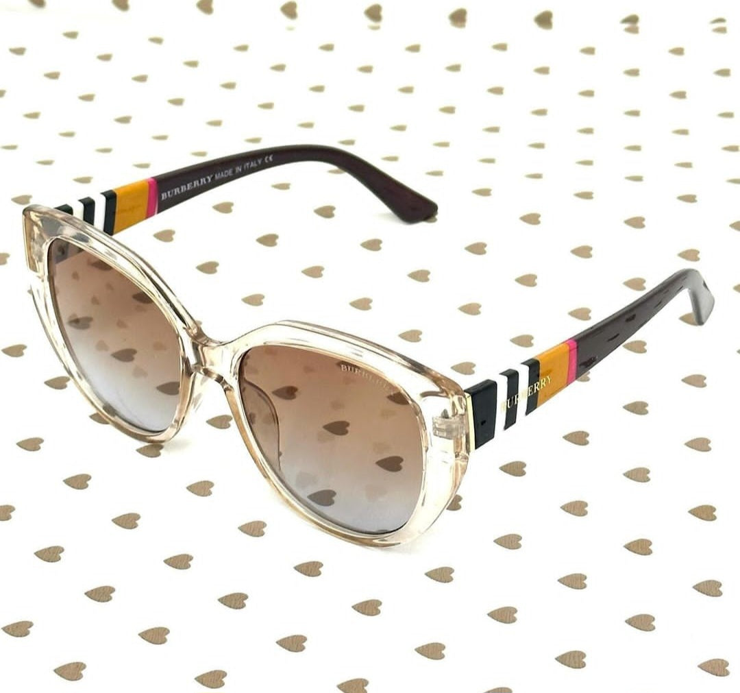 Burberry cateye clear frame